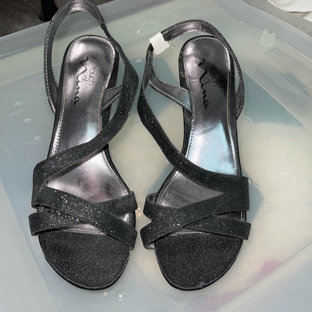 Sparkly Black Dress Sandal
